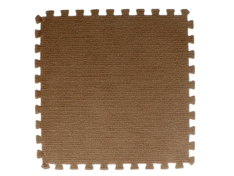 Puzzle Mat Carpet Type Mocha Brown