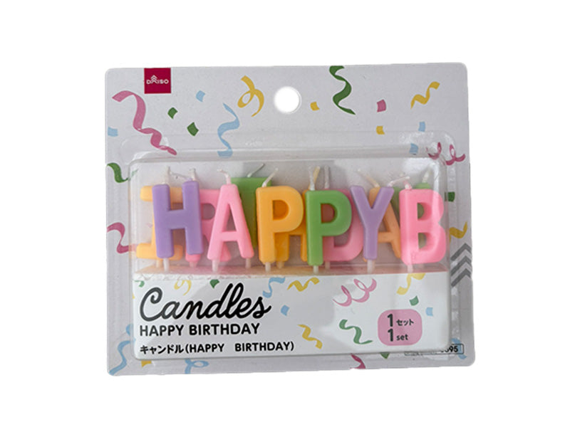 Happy Birthday Candles – DAISO SINGAPORE
