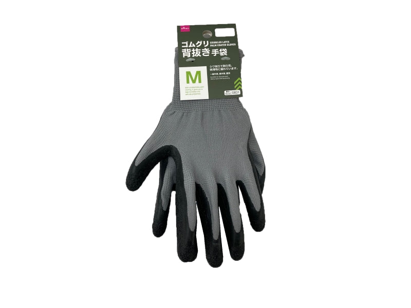 Crinkled Latex Palm Coated Gloves M