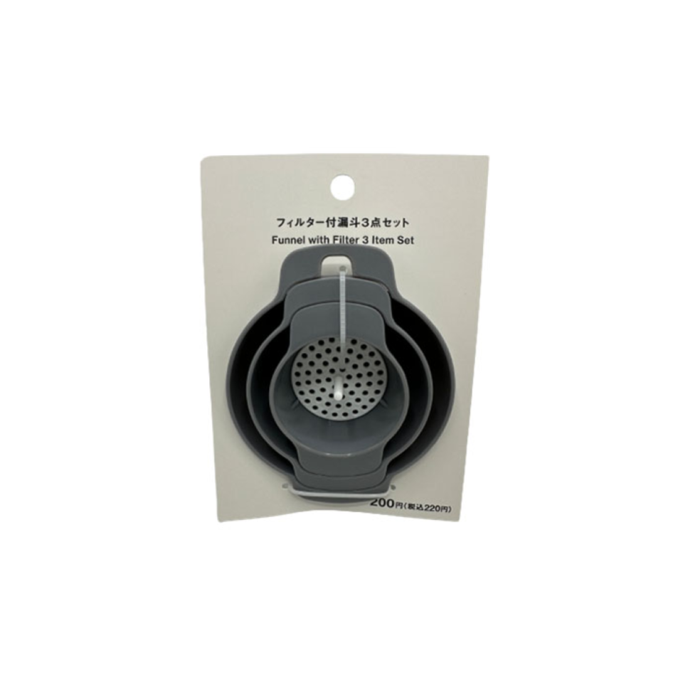 Set of 3 Funnels with Filters