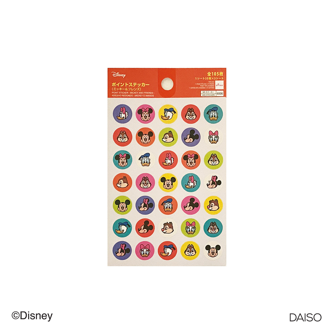 Point Sticker Mickey and Friends
