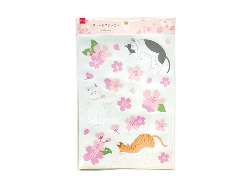 Wall Stickers Cherry Blossom Cat
