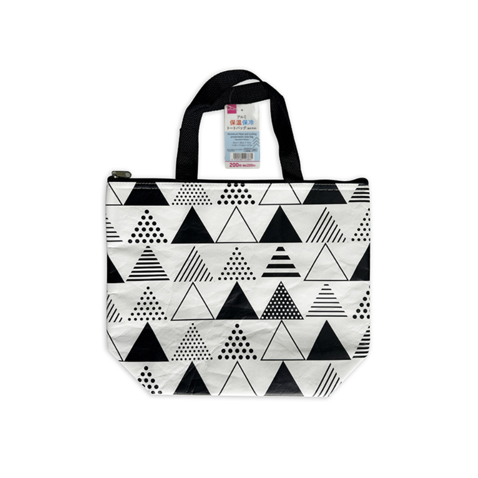 Aluminum Heat and Cooling Preservation Tote Bag Geometric Pattern