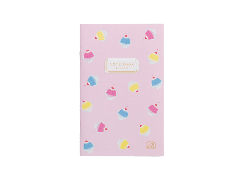 Notebook B7 Grid 3mm Retro Jelly