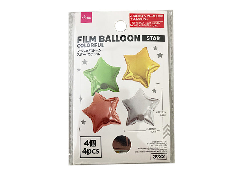 Film Balloon Star Colorful