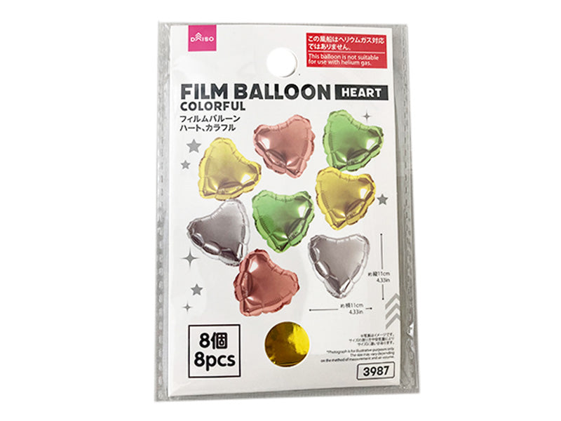 Film Balloon Heart Colorful