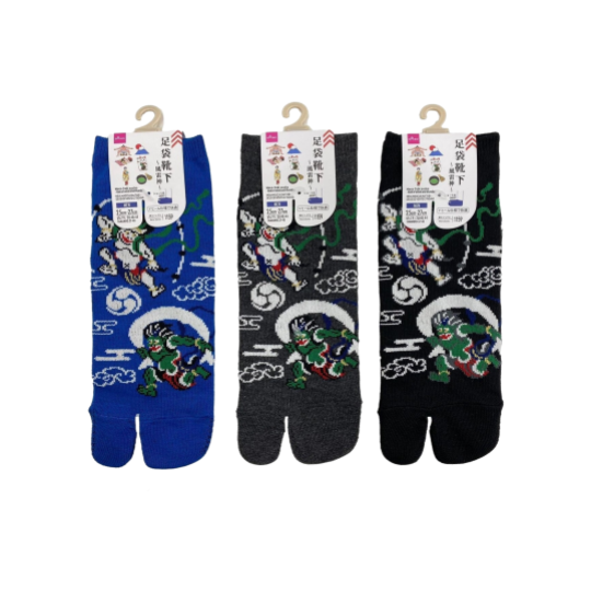 Mens Tabi Socks God of Wind and Thunder