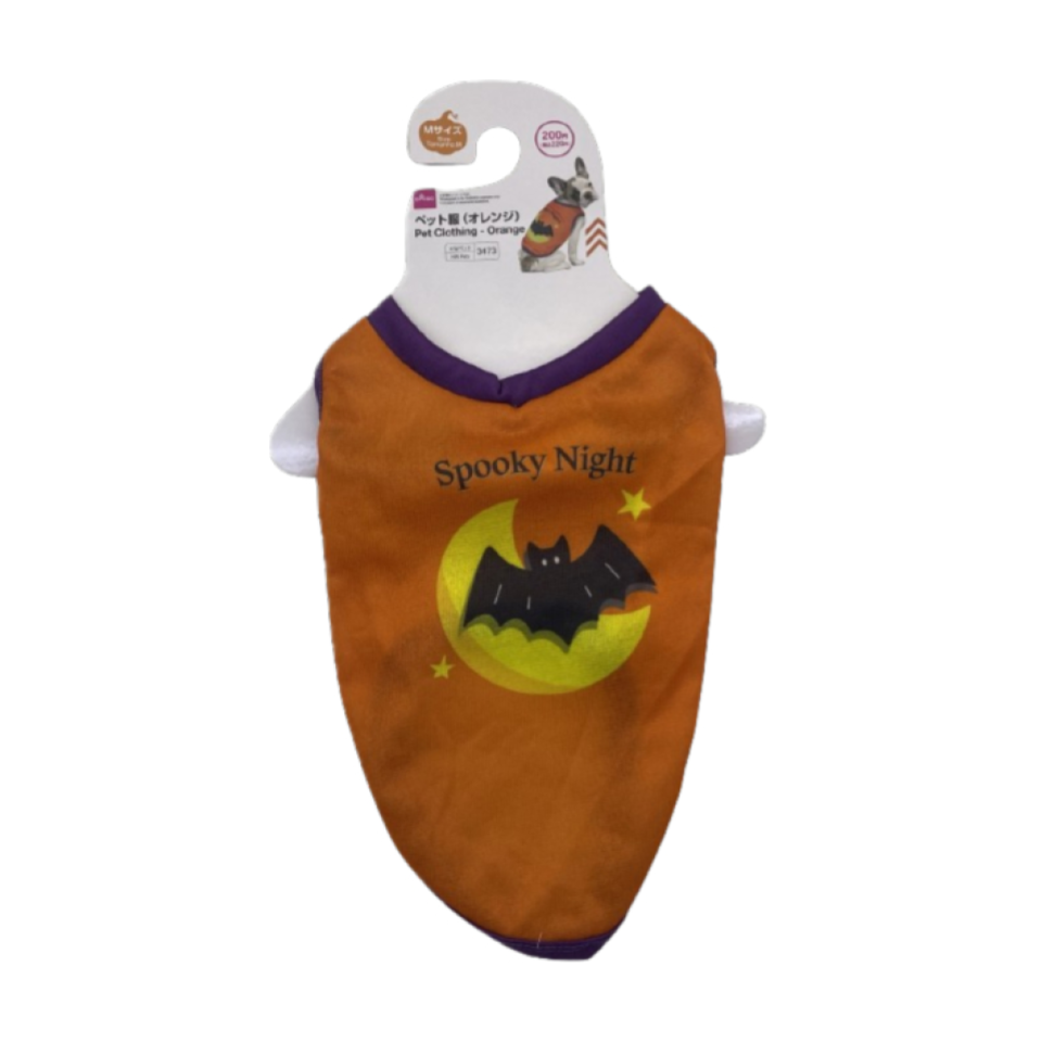 Halloween Pet Clothing Orange Medium