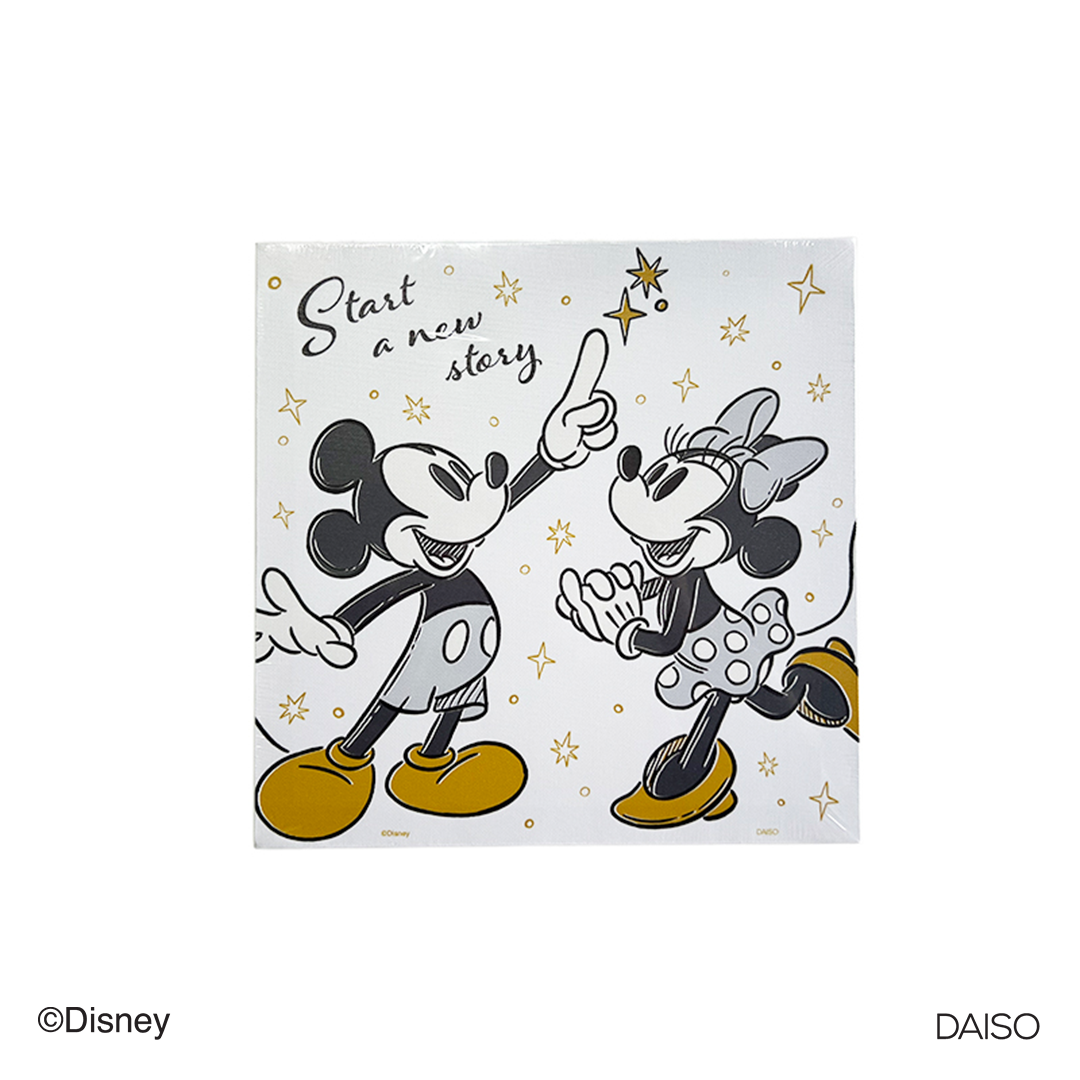 Art Panel 30cm x 30cm Mickey and Minnie