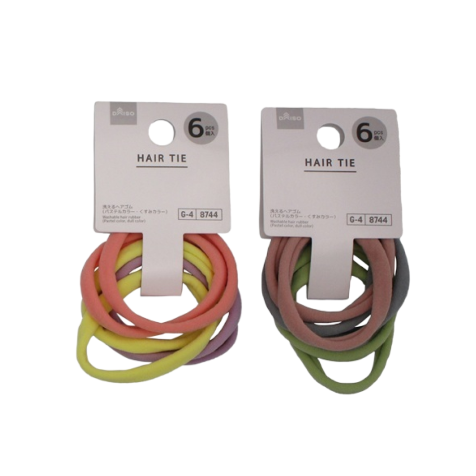 Washable Hair Tie Pastel and Dull Color