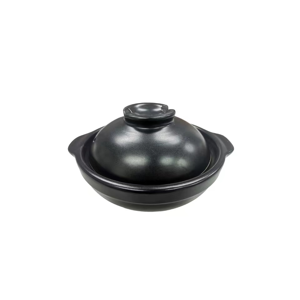 Earthenware Pot Black 17cm