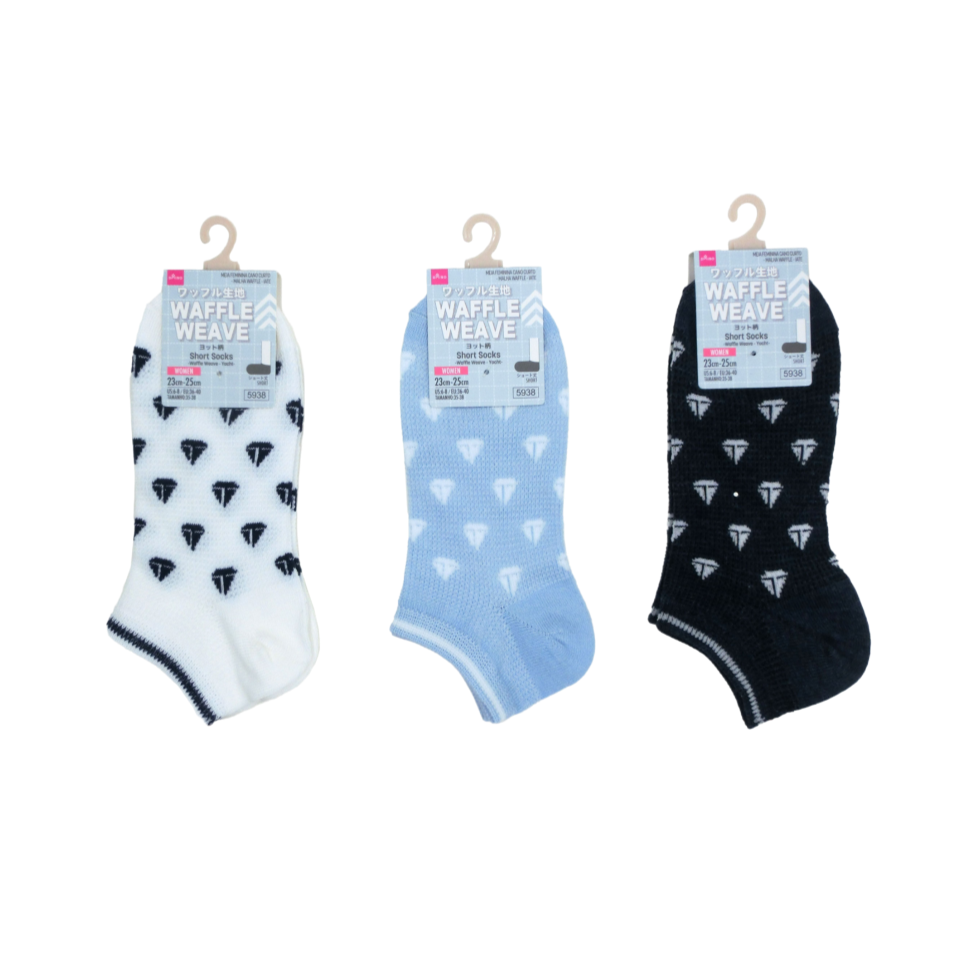 Short Socks Waffle Weave Yacht
