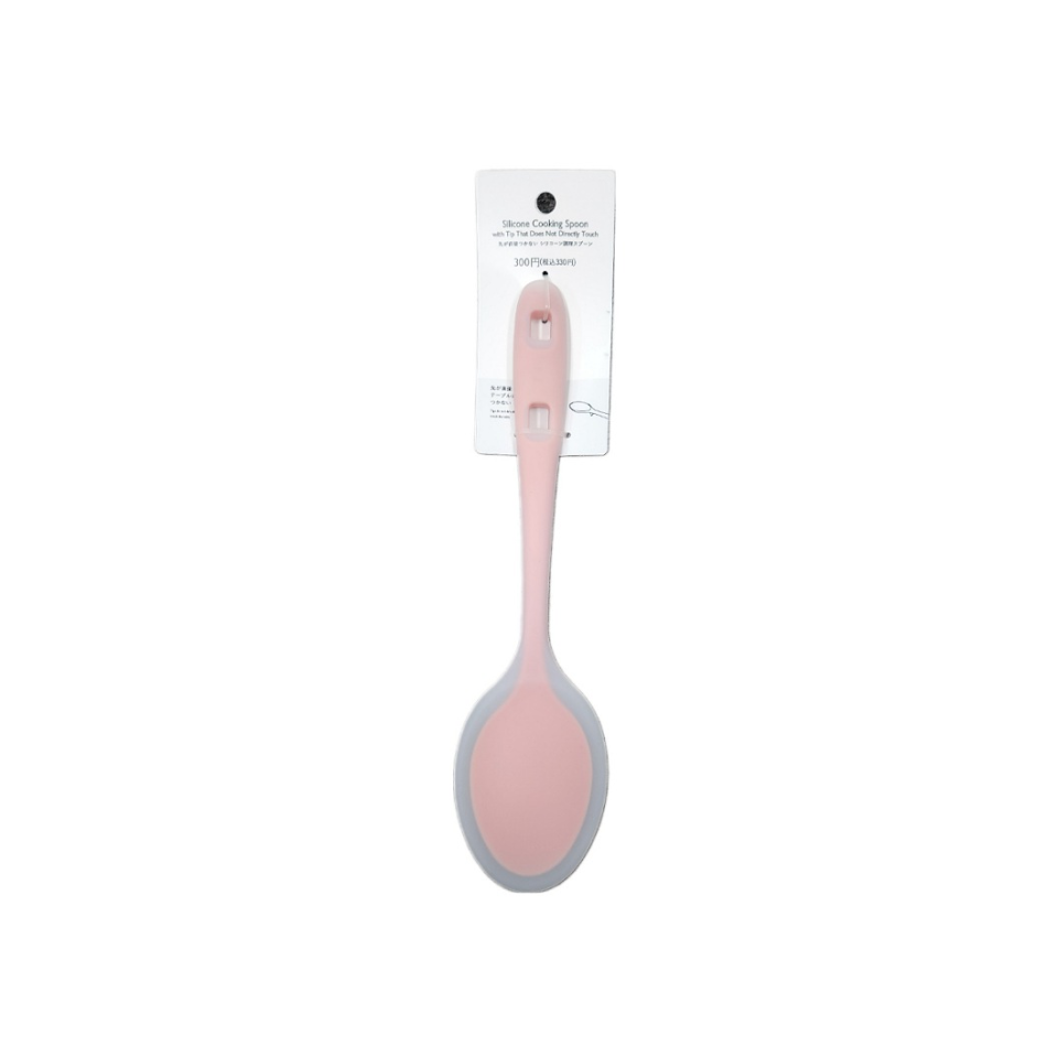 Silicone Cooking Spoon with Tip That Does Not Directly Touch