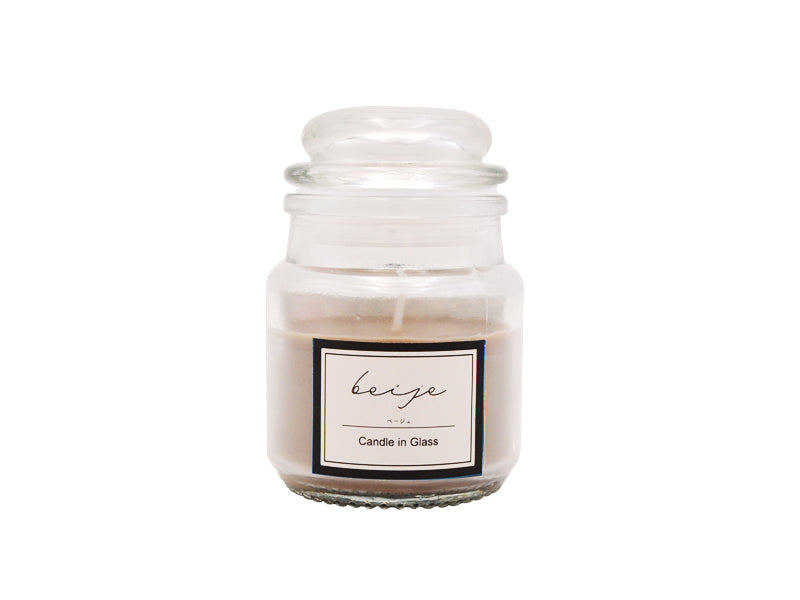 Candle in Glass Beige
