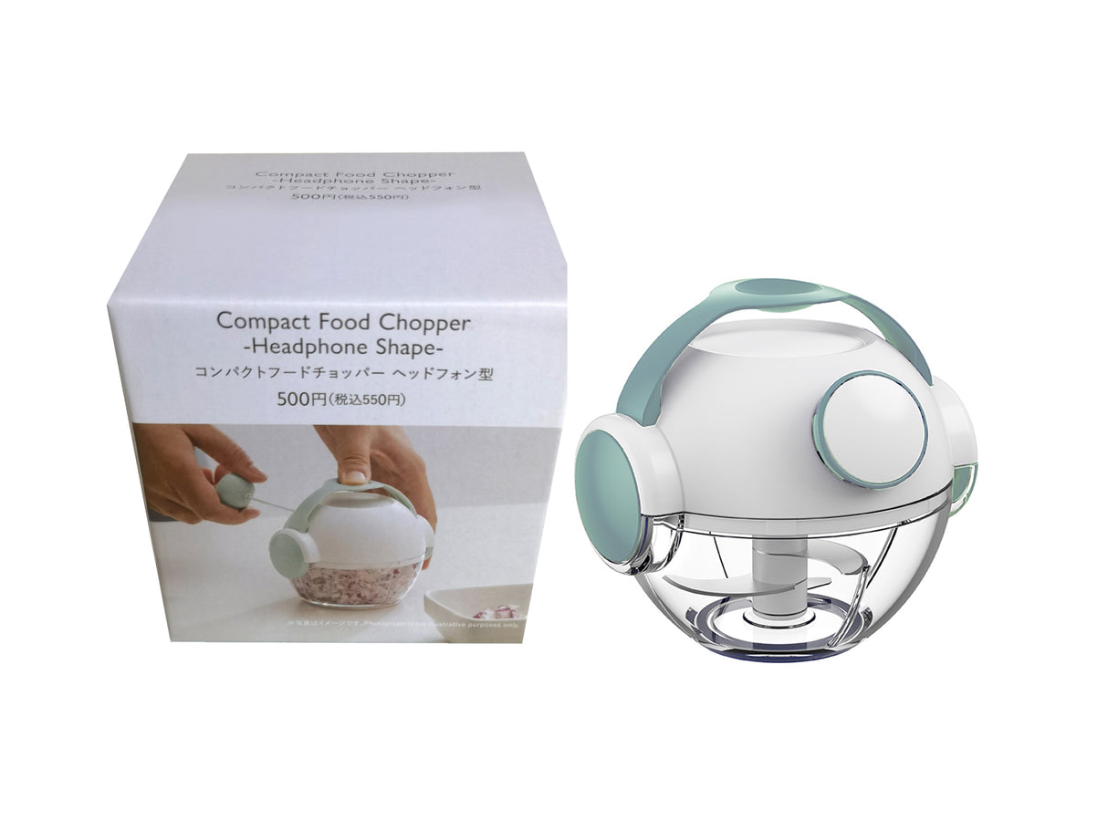 Compact Food Chopper Headphone Shape