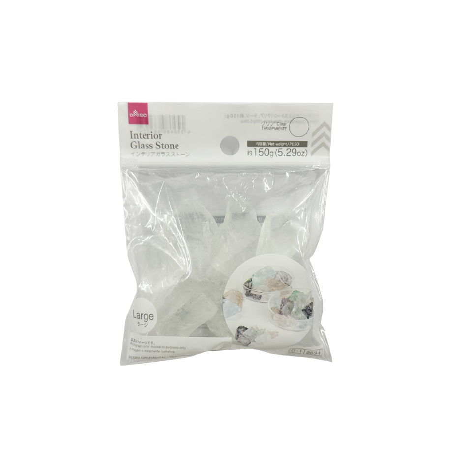 Interior Glass Stone Clear Large 150g