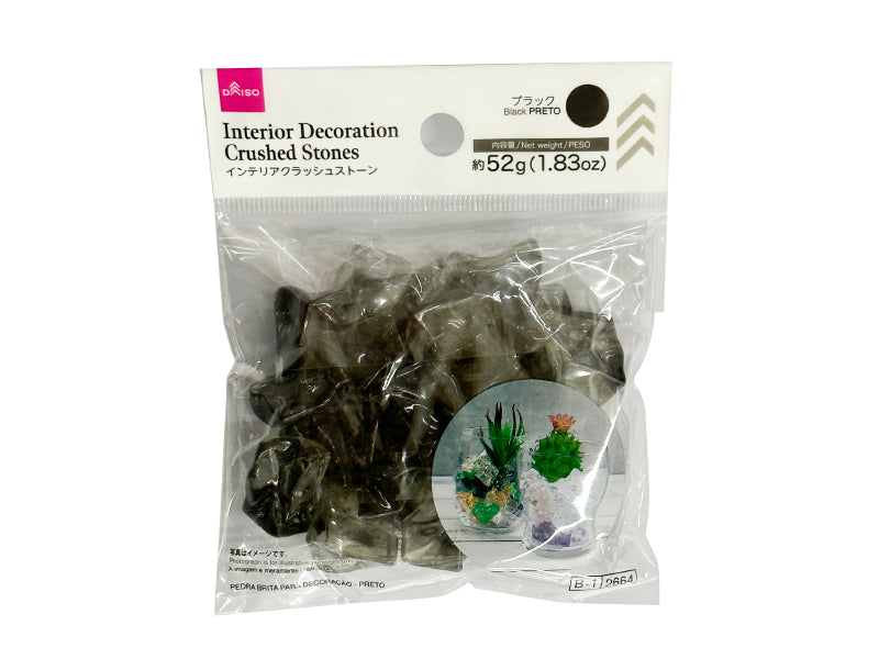 Interior Decoration Crushed Stones Black