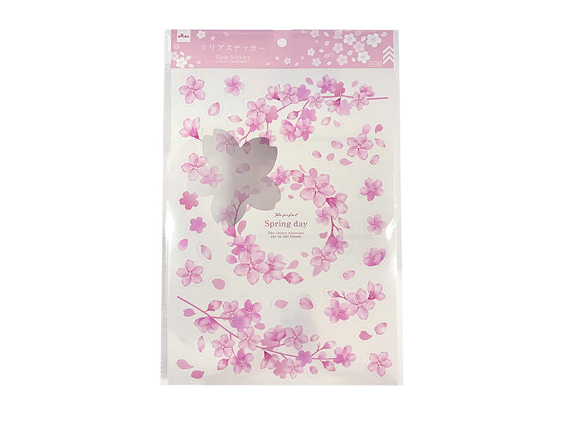 Clear Stickers Cherry Blossom