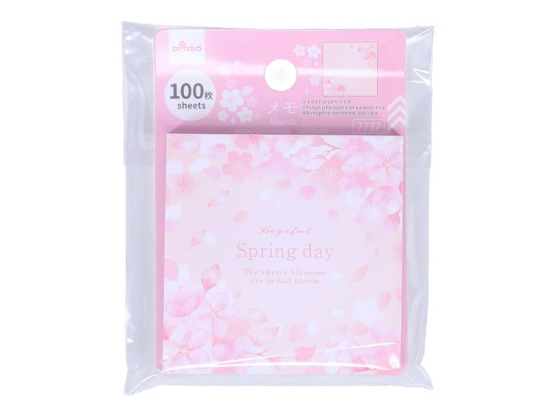 Square Memo Cherry Blossom