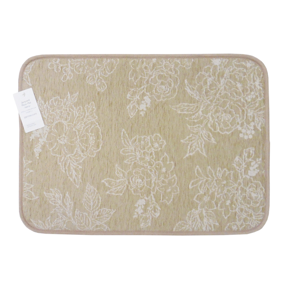 Jacquard Floor Mat Light Gray