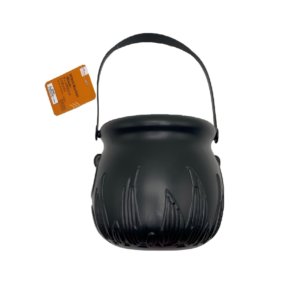 Halloween Witch Bucket Black