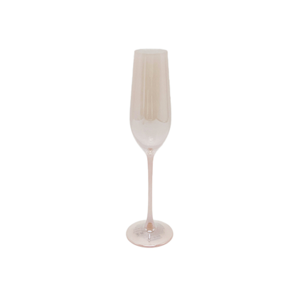 Milky Color Champagne Flute Pink