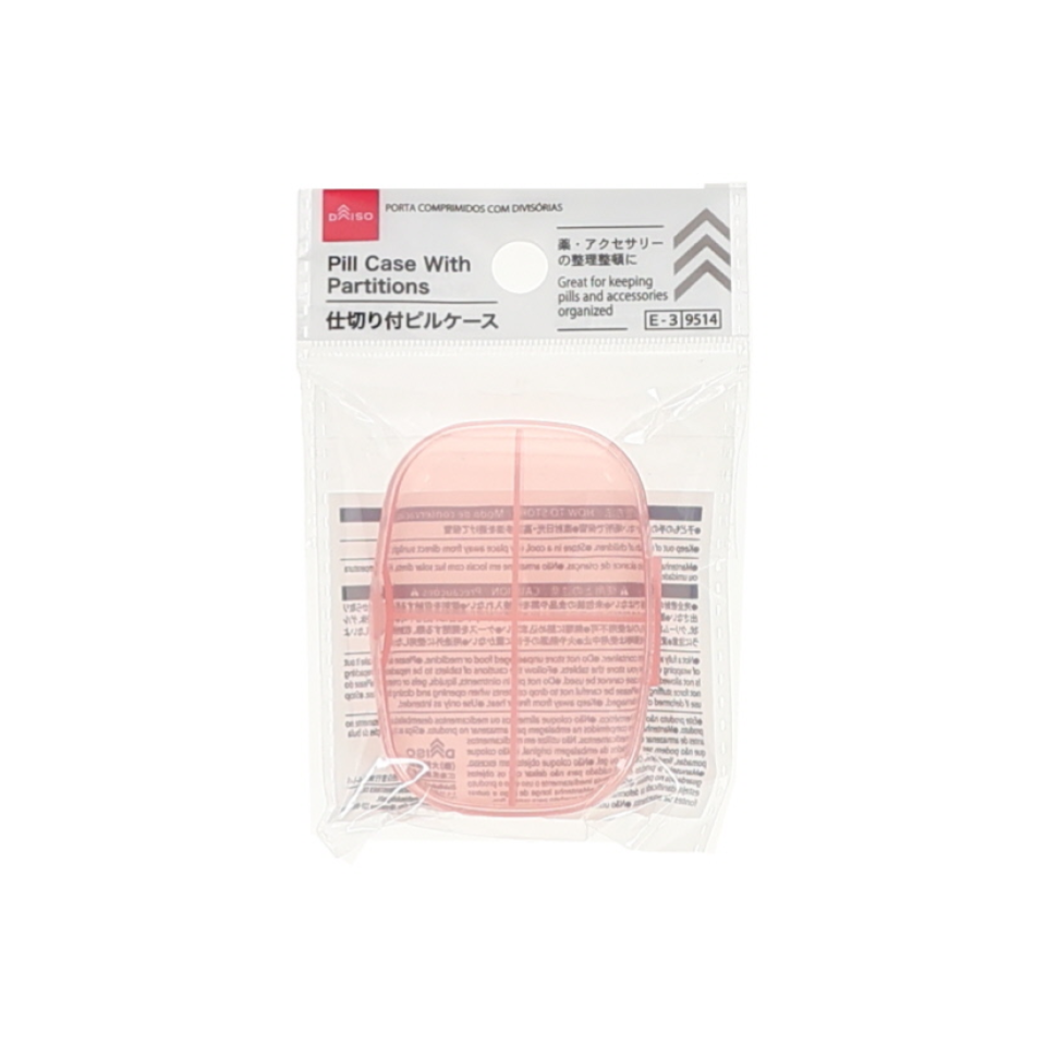 Pill Case With Partitions