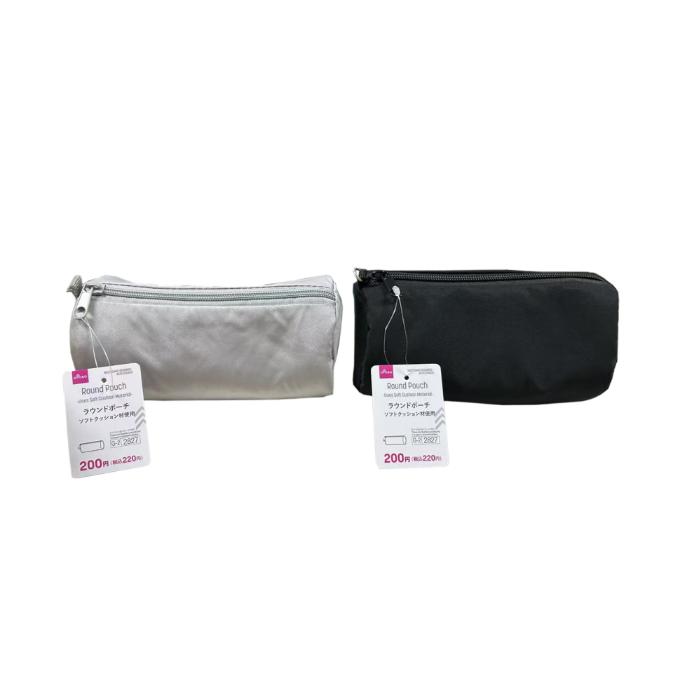 Round Pouch with Soft Cushioning Material