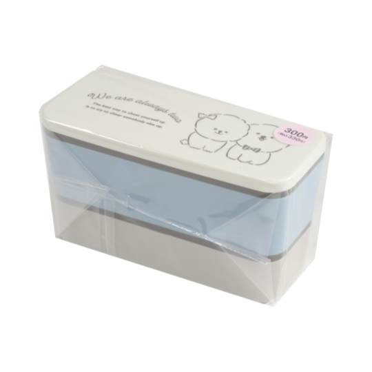Double Lunch Box Long  Bichon Frize