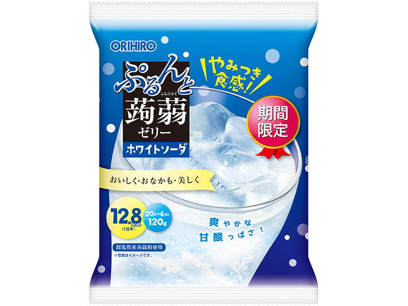 Orihiro Plandu Purunto Konjac Jelly Pouch White Soda