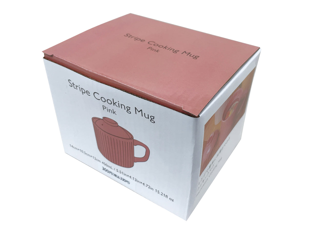 Stripe Cooking Mug Pink