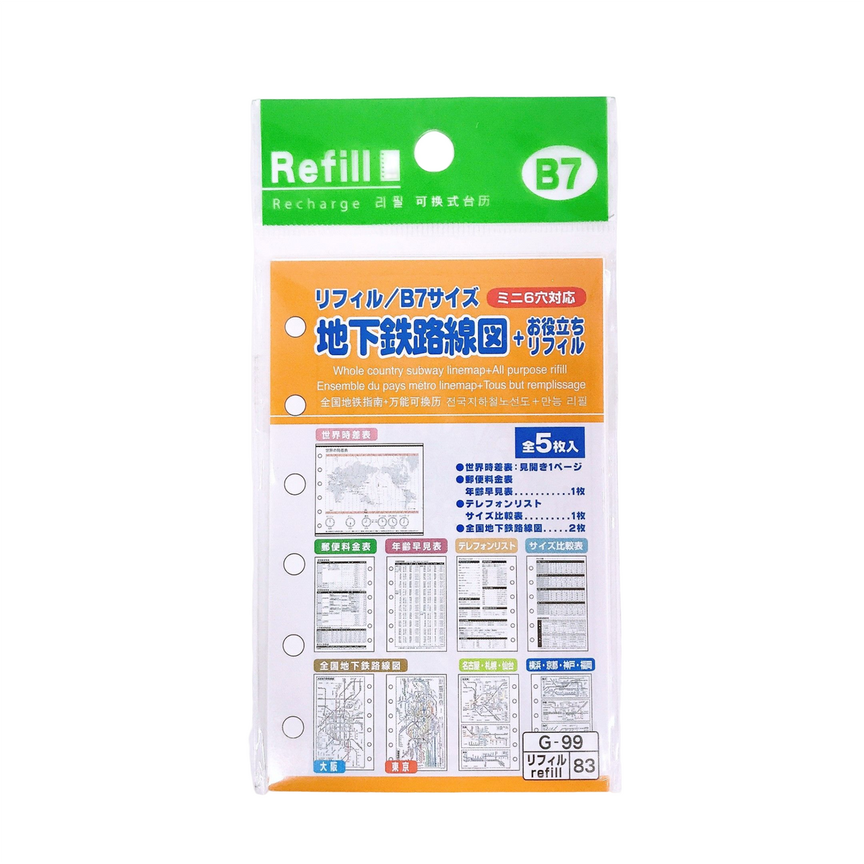 B7 Refill Subway Map