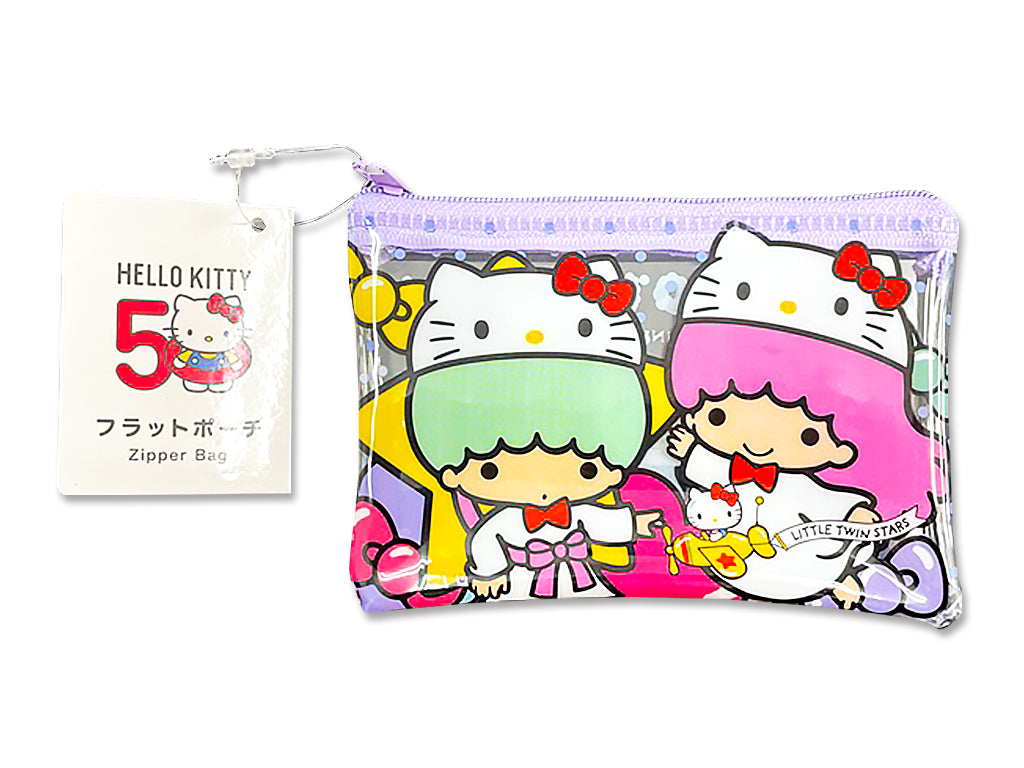 Little Twin Stars 50th Anniversary Flat Pouch S
