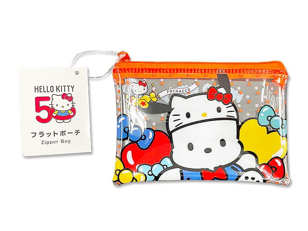 Pochacco 50th Anniversary Flat Pouch S