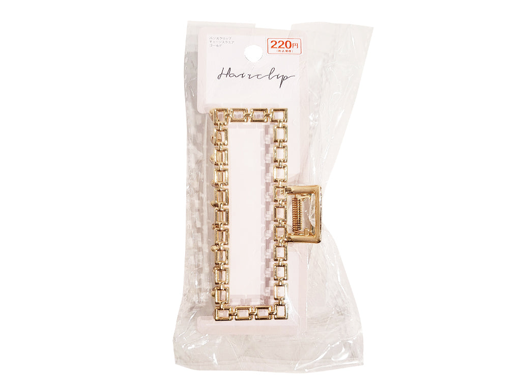 Vance Hair Clip Chain Square Gold