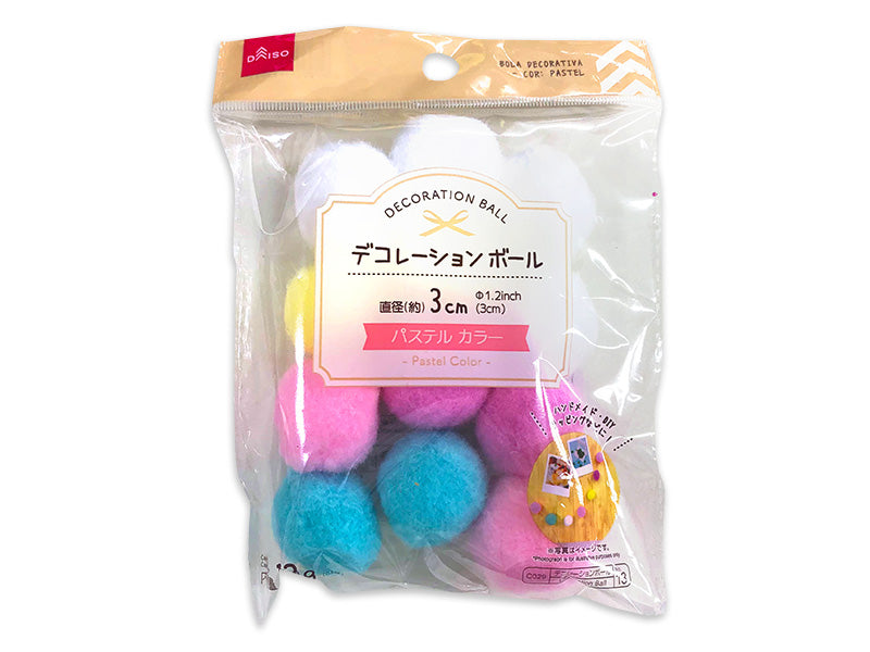 Decoration Ball 3cm Pastel Color