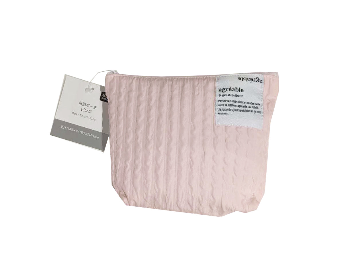 Iepo Boat Shaoed Pouch Pink