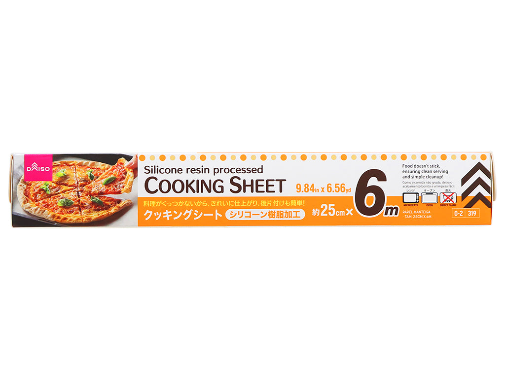 Silicone Resin Coated Cooking Sheet 25cm x 6m