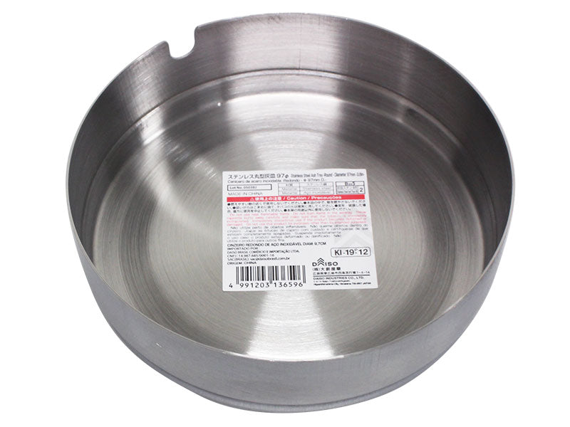 Round Ashtray Stainless Steel 97mm