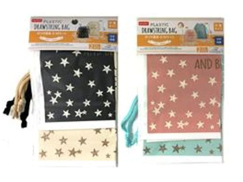 Plastic Drawstring Bag S and M Set Double Layer – DAISO SINGAPORE