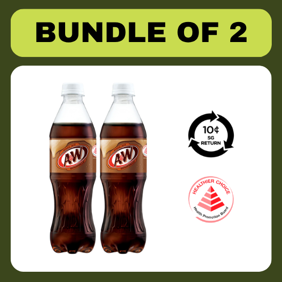 [BCRS] [Bundle of 2] A&W Sarsaparila 500ml