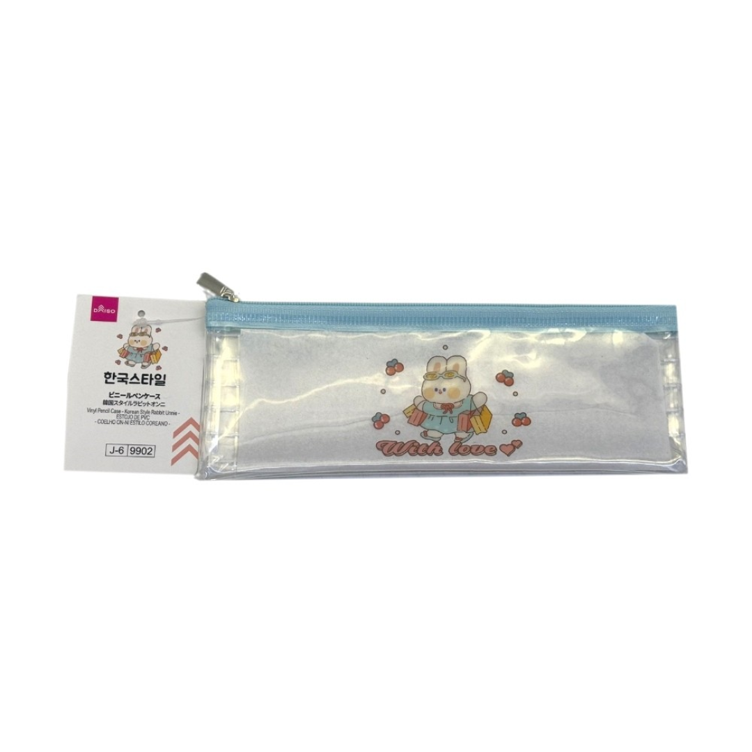 Vinyl Pencil Case Korean Style Rabbit Unnie