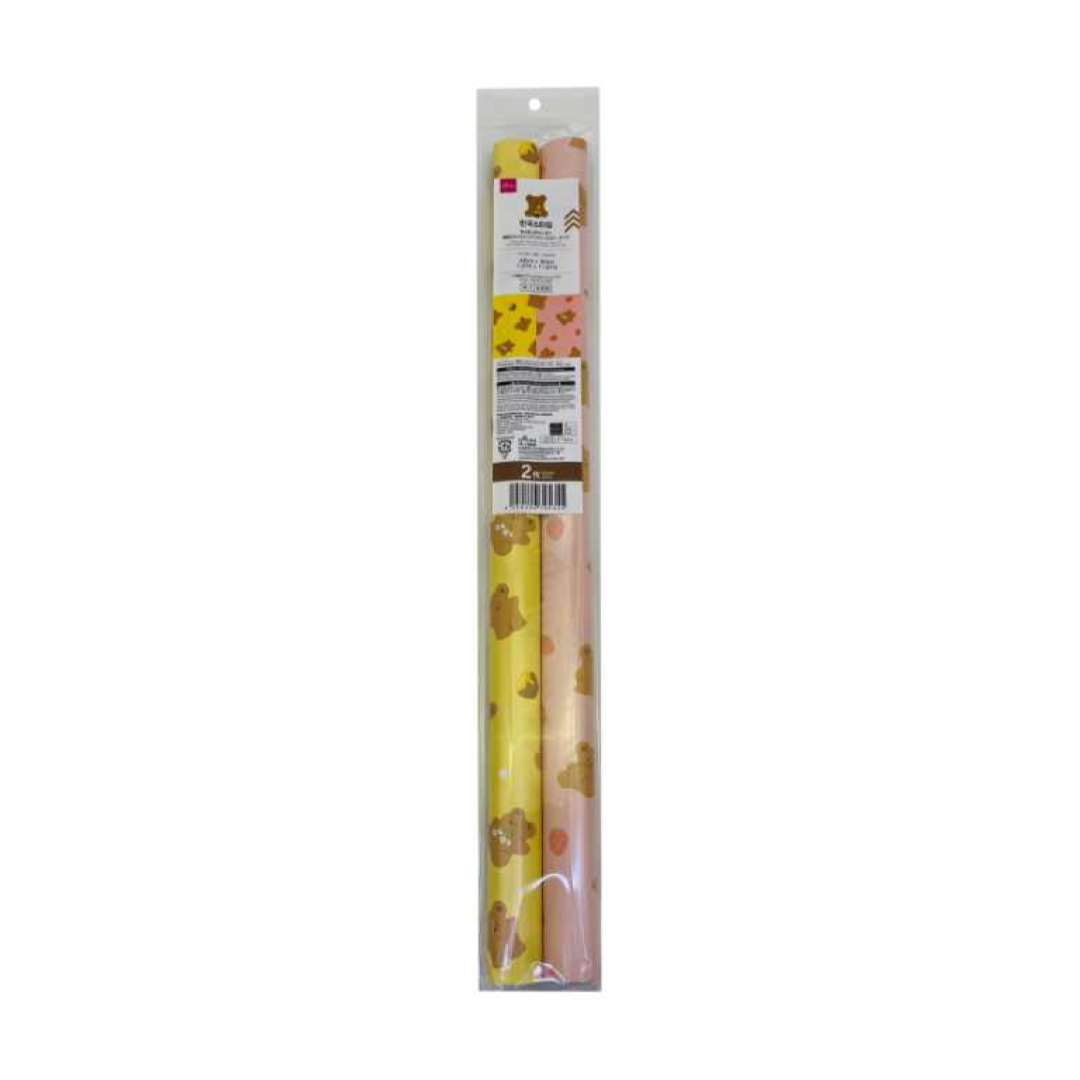 Wrapping Paper Korean Style Tonton Bear Yellow Pink