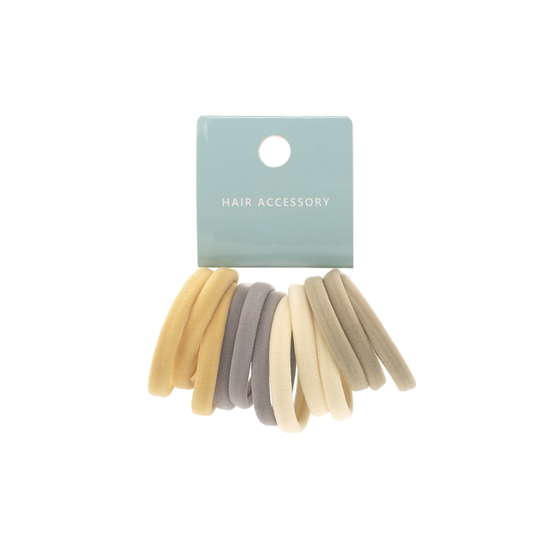 Soft Hair Tie Set Dull Colors Cream Tone