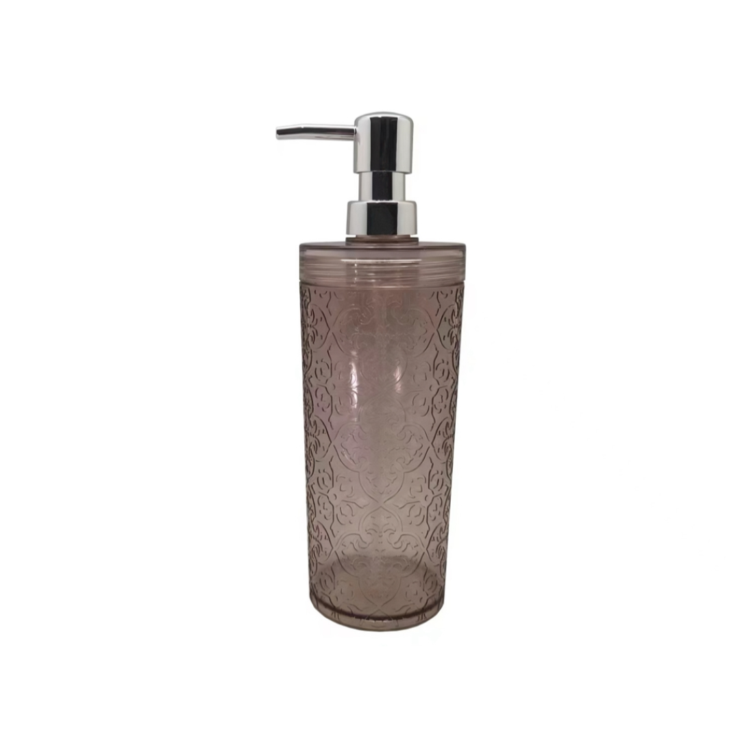 Embossed Dispenser Bottle 600ml Gray