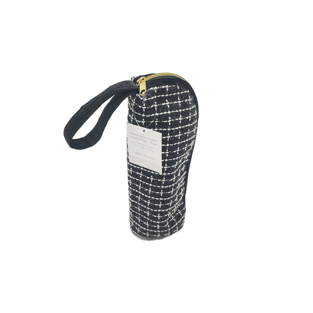 Plastic Bottle Holder Tweed Style Black