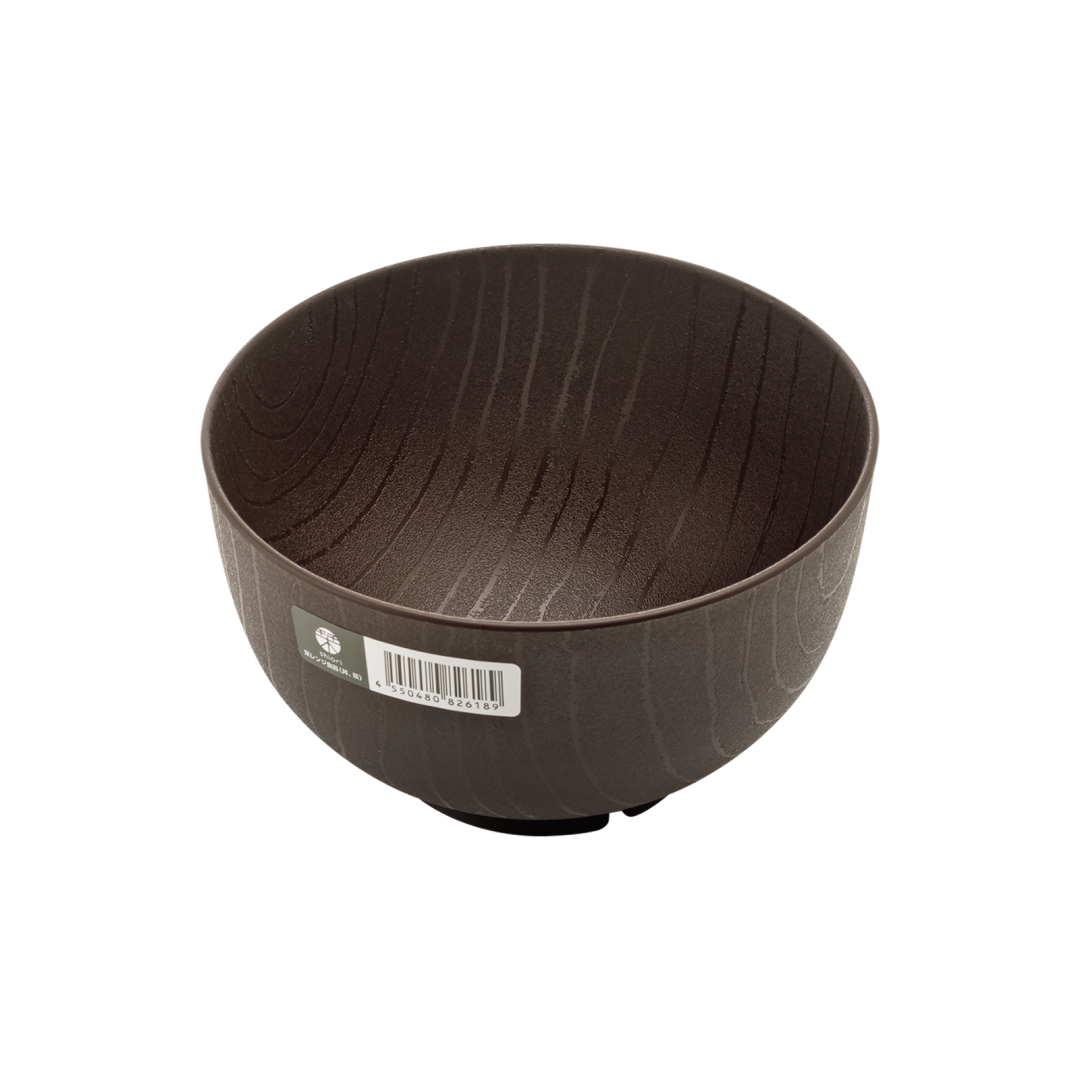 Shiori Dish for Microwave Donburi Bowl Brown