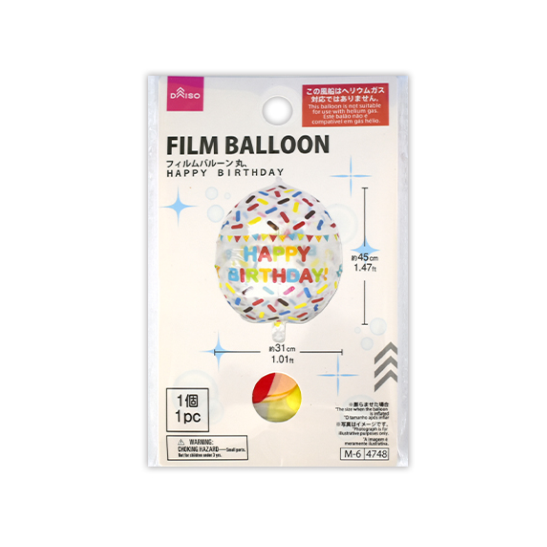 Foil Balloon Round Happy Birthday