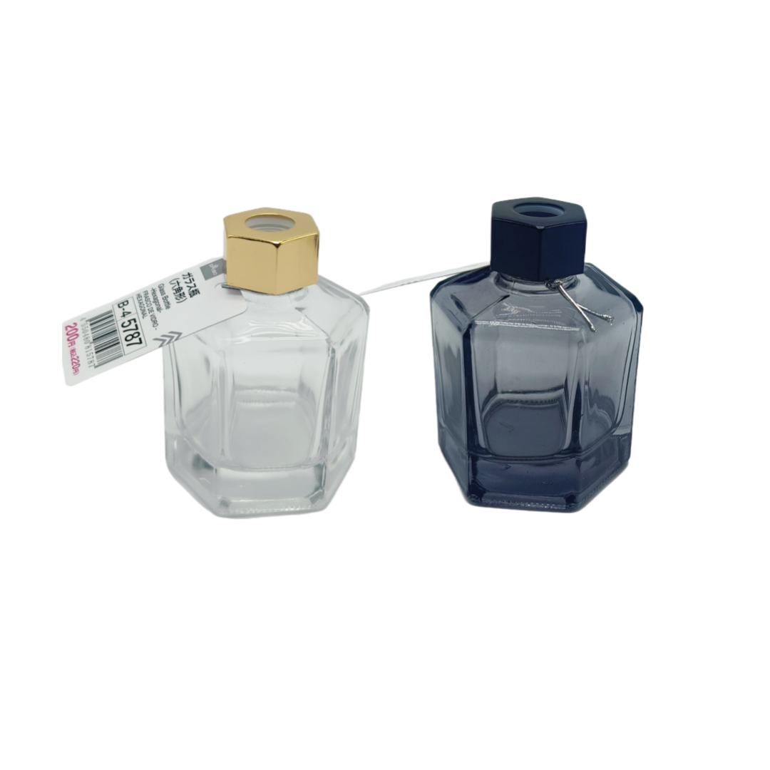 Glass Bottle Hexagonal
