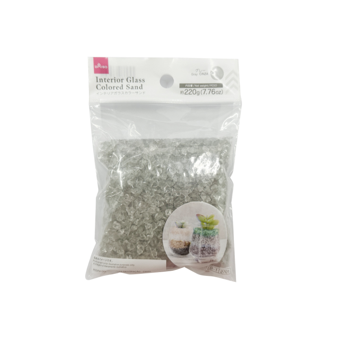 Interior Glass Colored Sand Gray